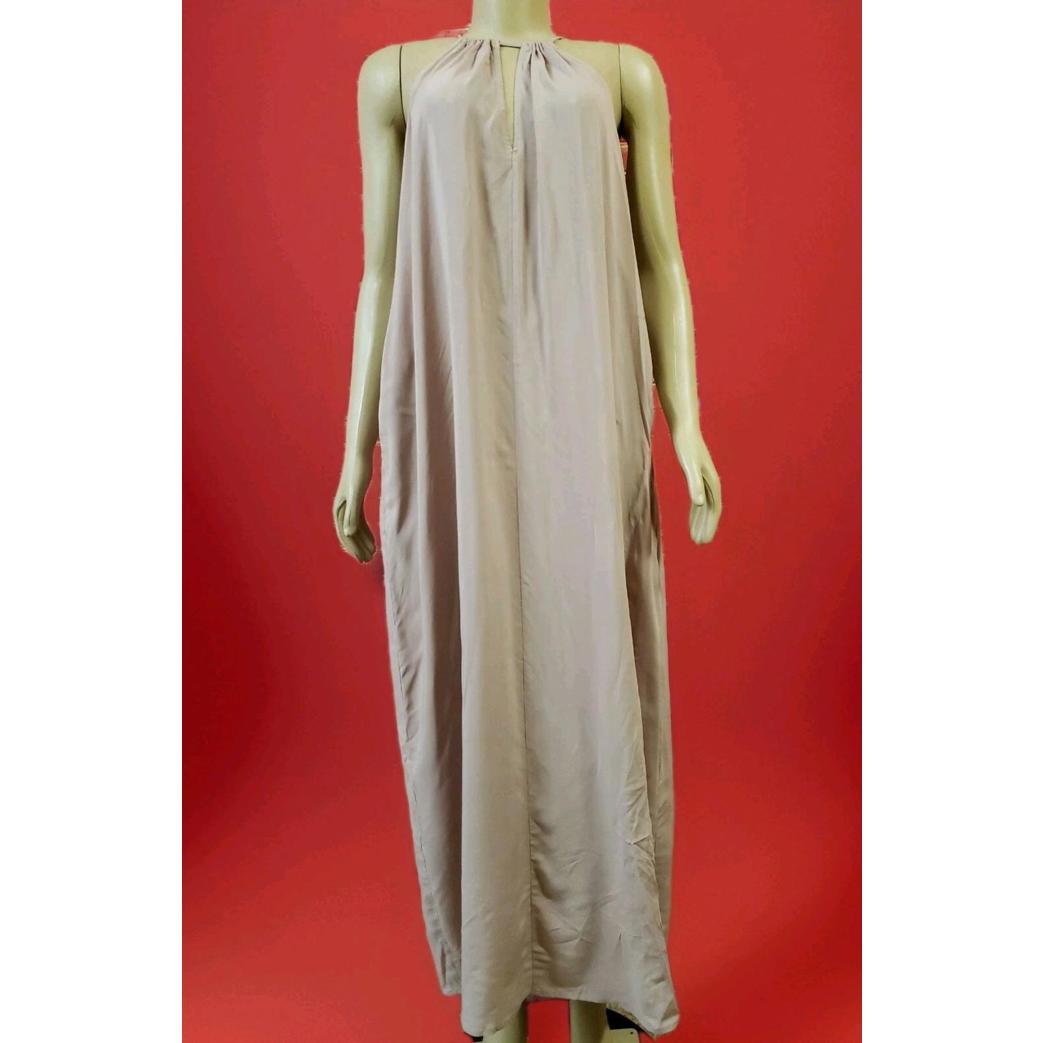 Aakaa | Boho Dusty Pink Spaghetti Straps Party Cruise Maxi Women's Dress Size L